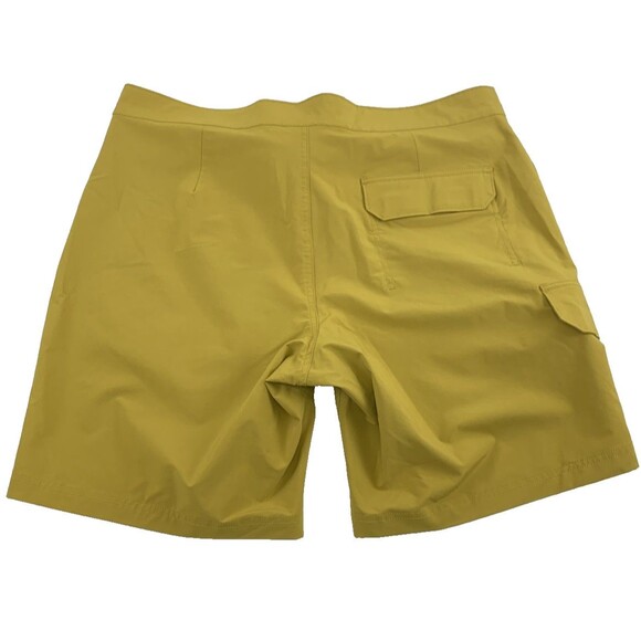 Duluth Trading Co Bull Moose Board Shorts 9 Inch Inseam Yellow 36339 Mens 38 - Picture 8 of 9